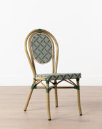 Brioche Basket Weave Dining Chair | Green