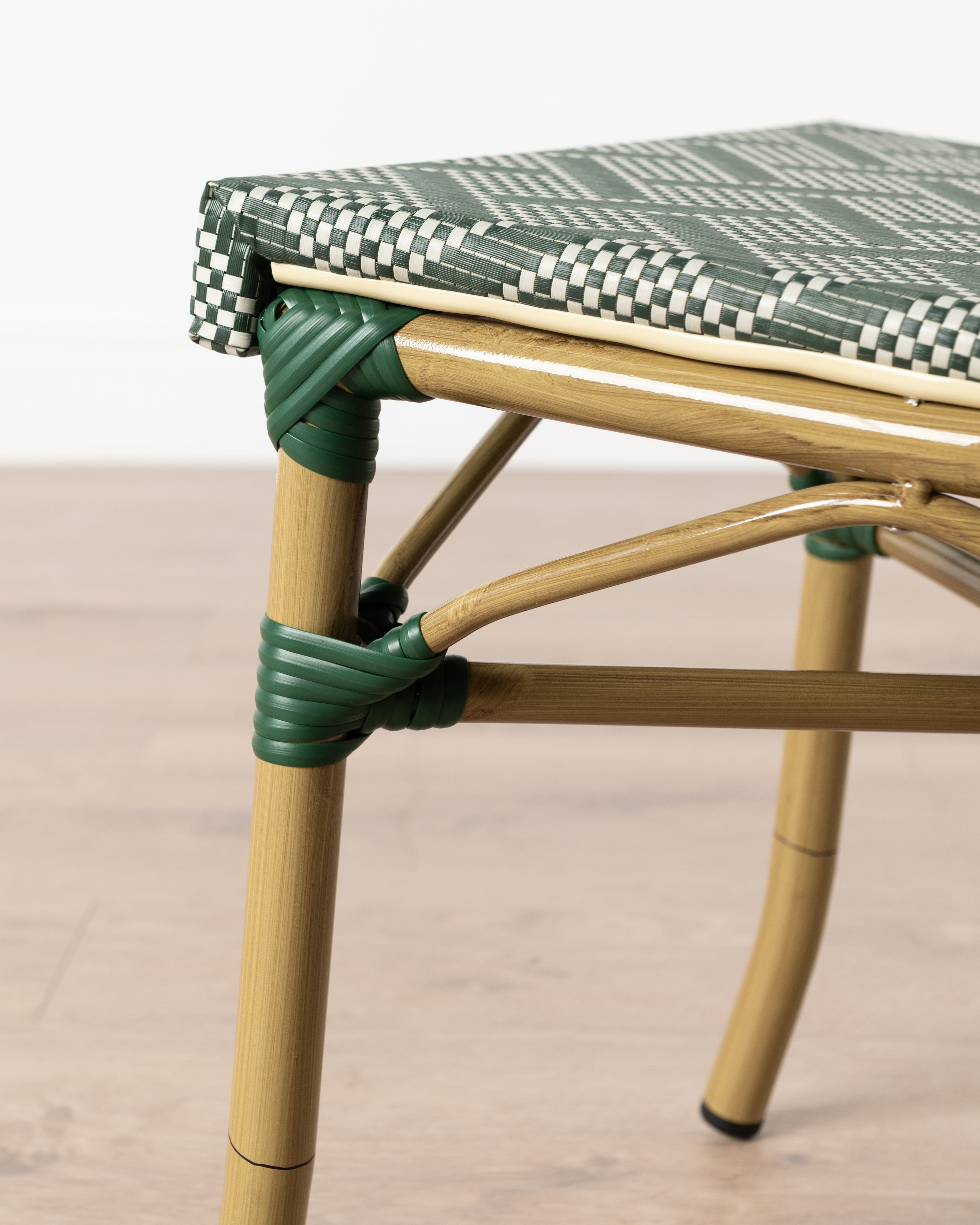 Brioche Basket Weave Dining Chair | Green