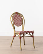 Brioche Basket Weave Dining Chair | Red
