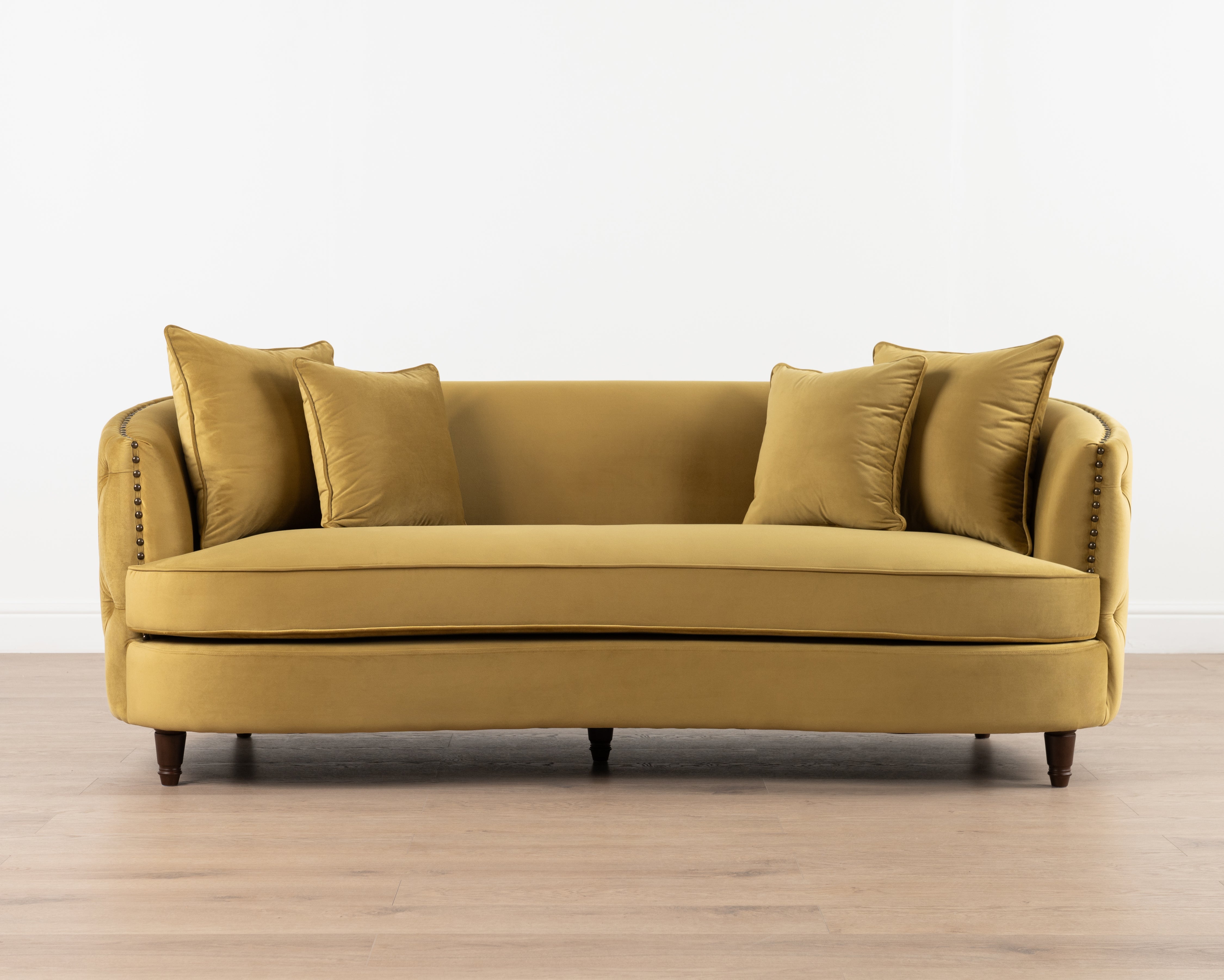 Luxe Gita 3-seater Sofa | Gold