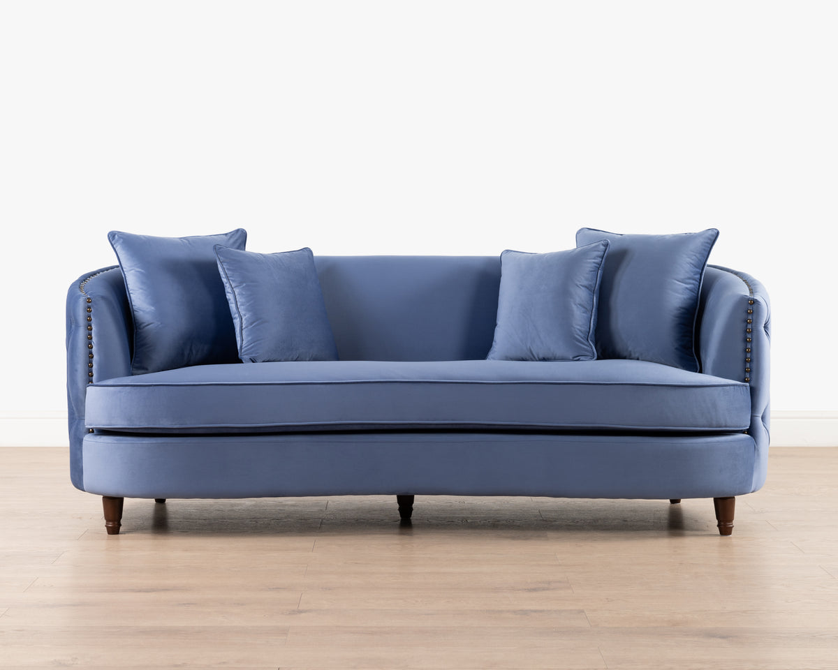Luxe Gita 3-seater Sofa | Navy
