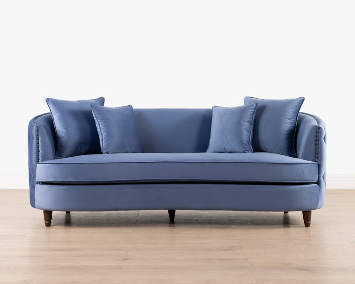 Luxe Gita 3-seater Sofa | Navy