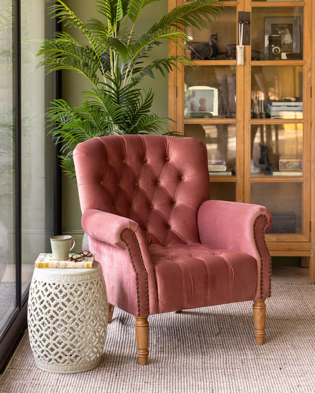 Luxe Windsor Armchair | Blush