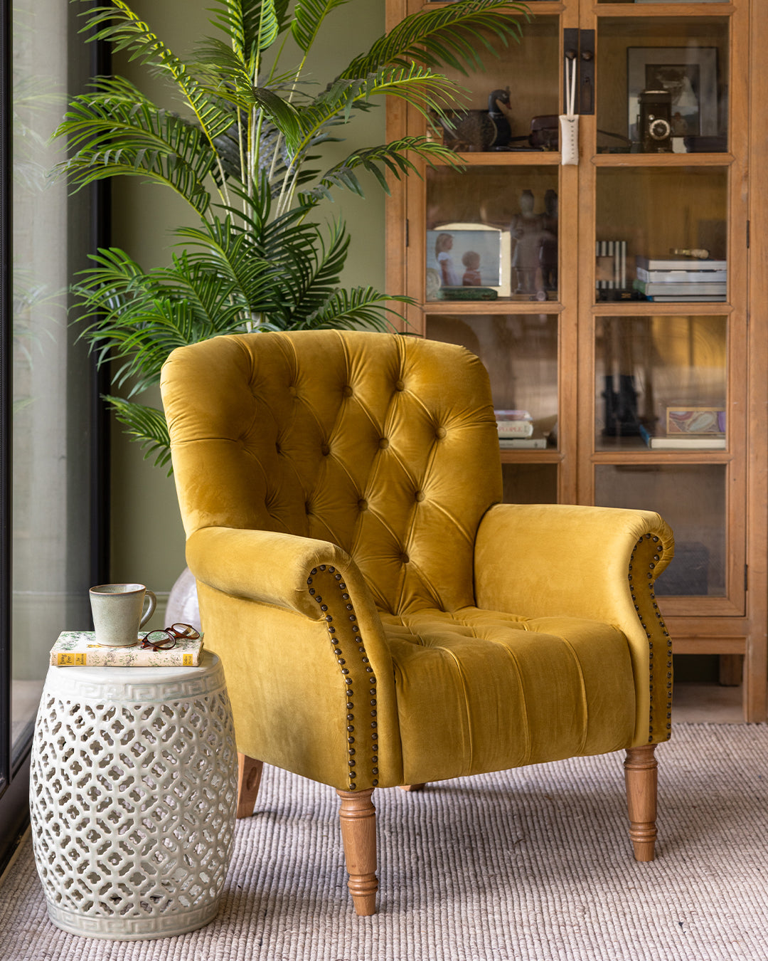 Luxe Windsor Armchair | Gold