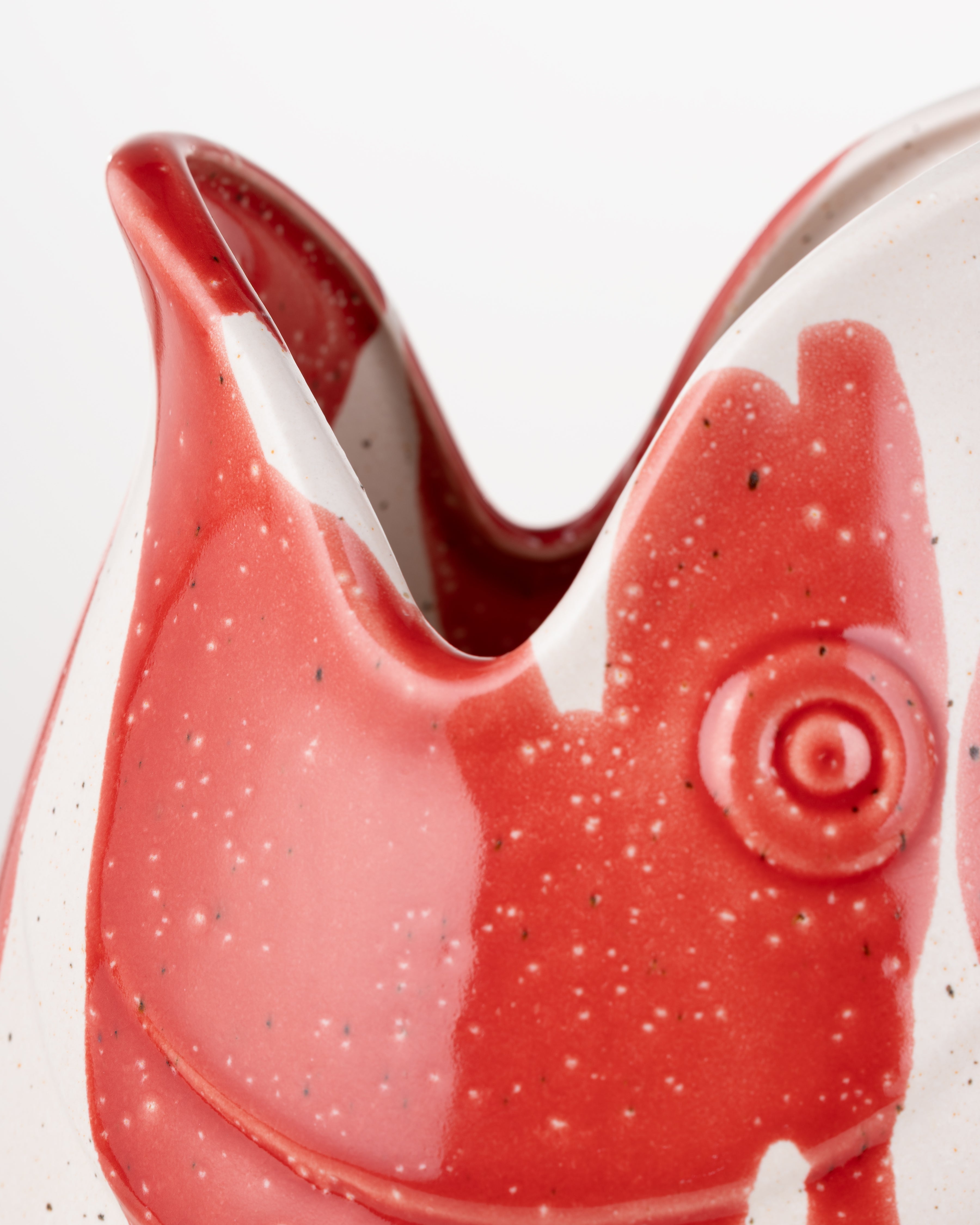 Red Coastal Fish Jug | Large