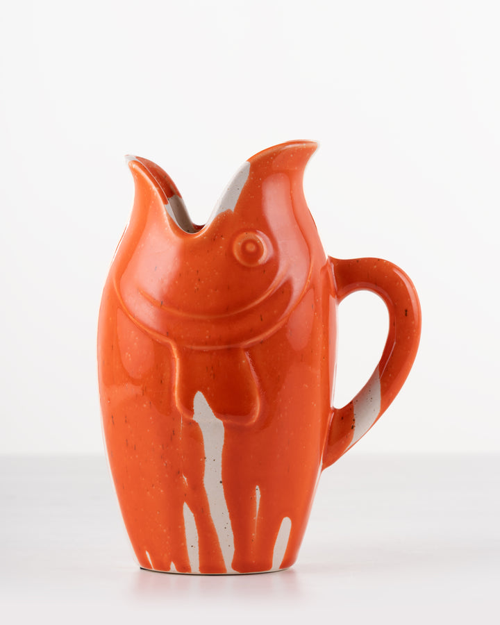 Red Coastal Fish Jug