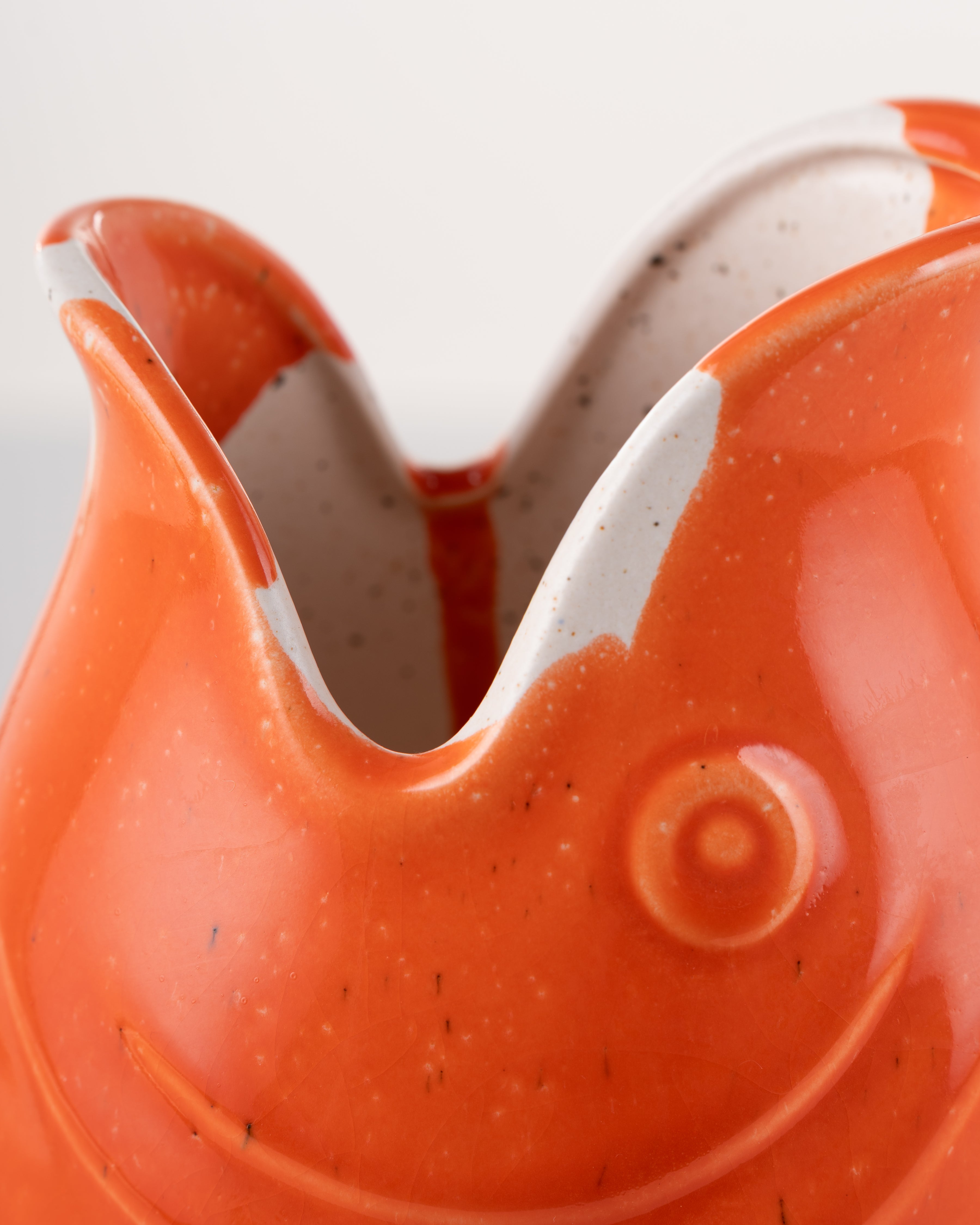 Red Coastal Fish Jug