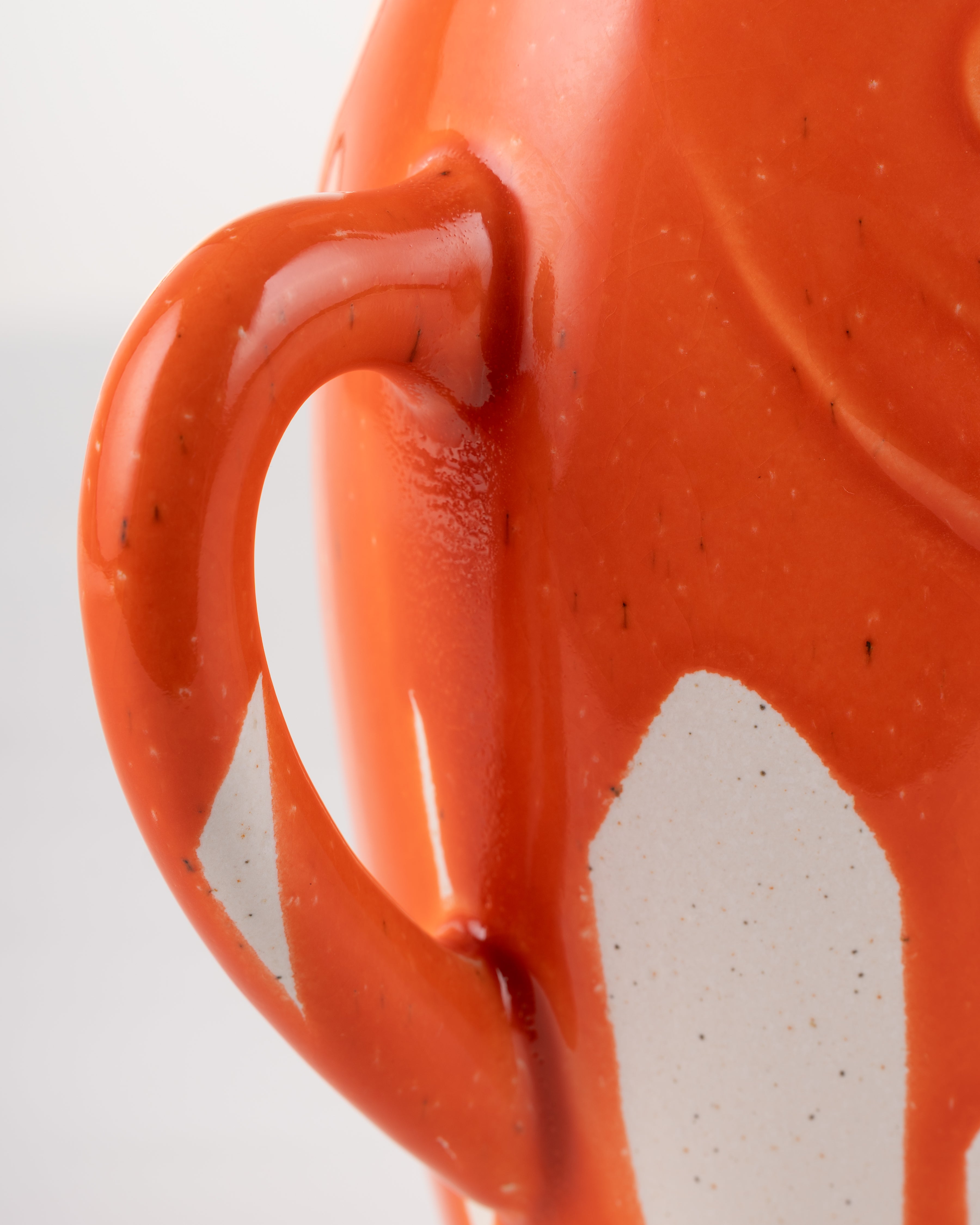 Red Coastal Fish Jug