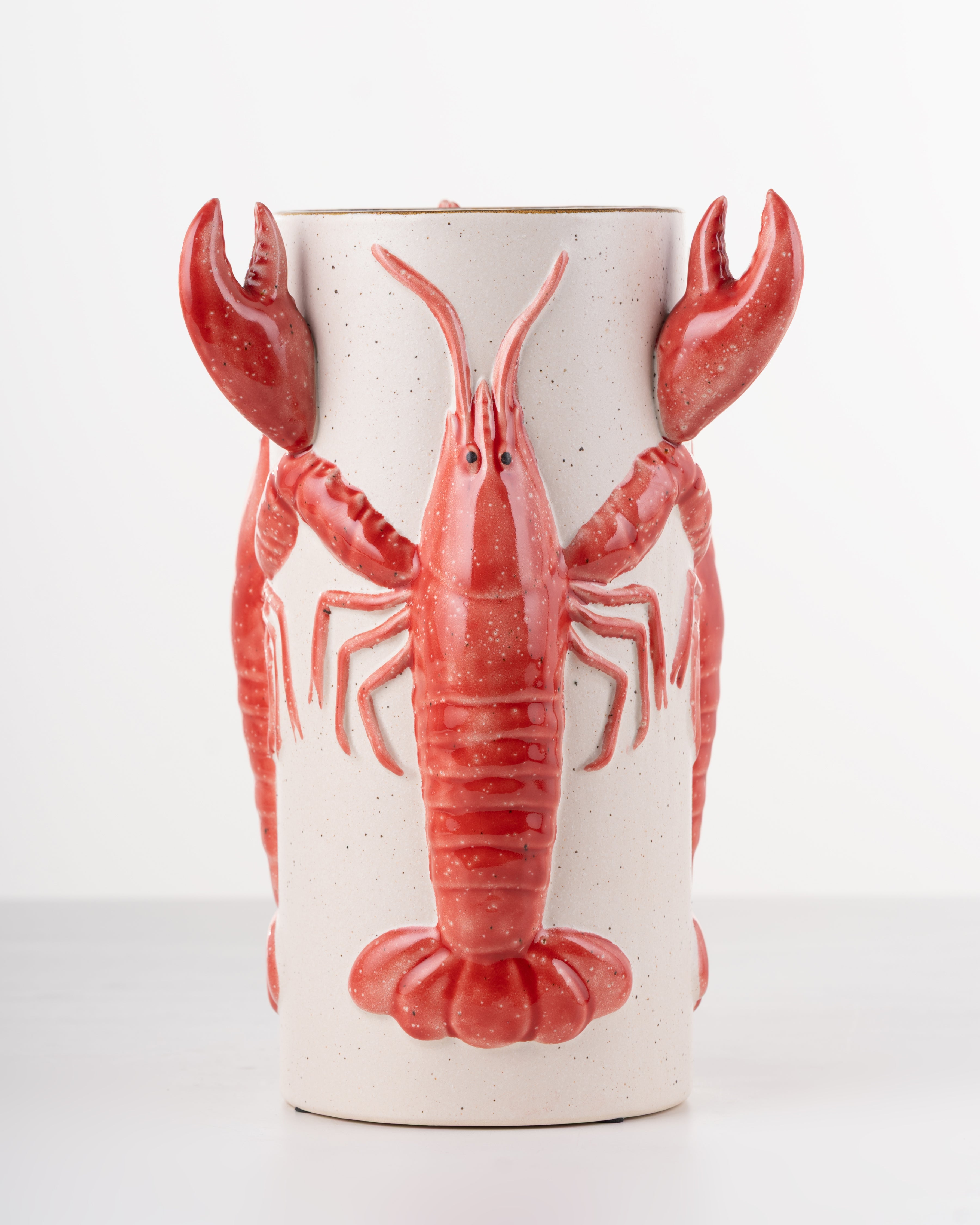 Red Reef Crayfish Vase