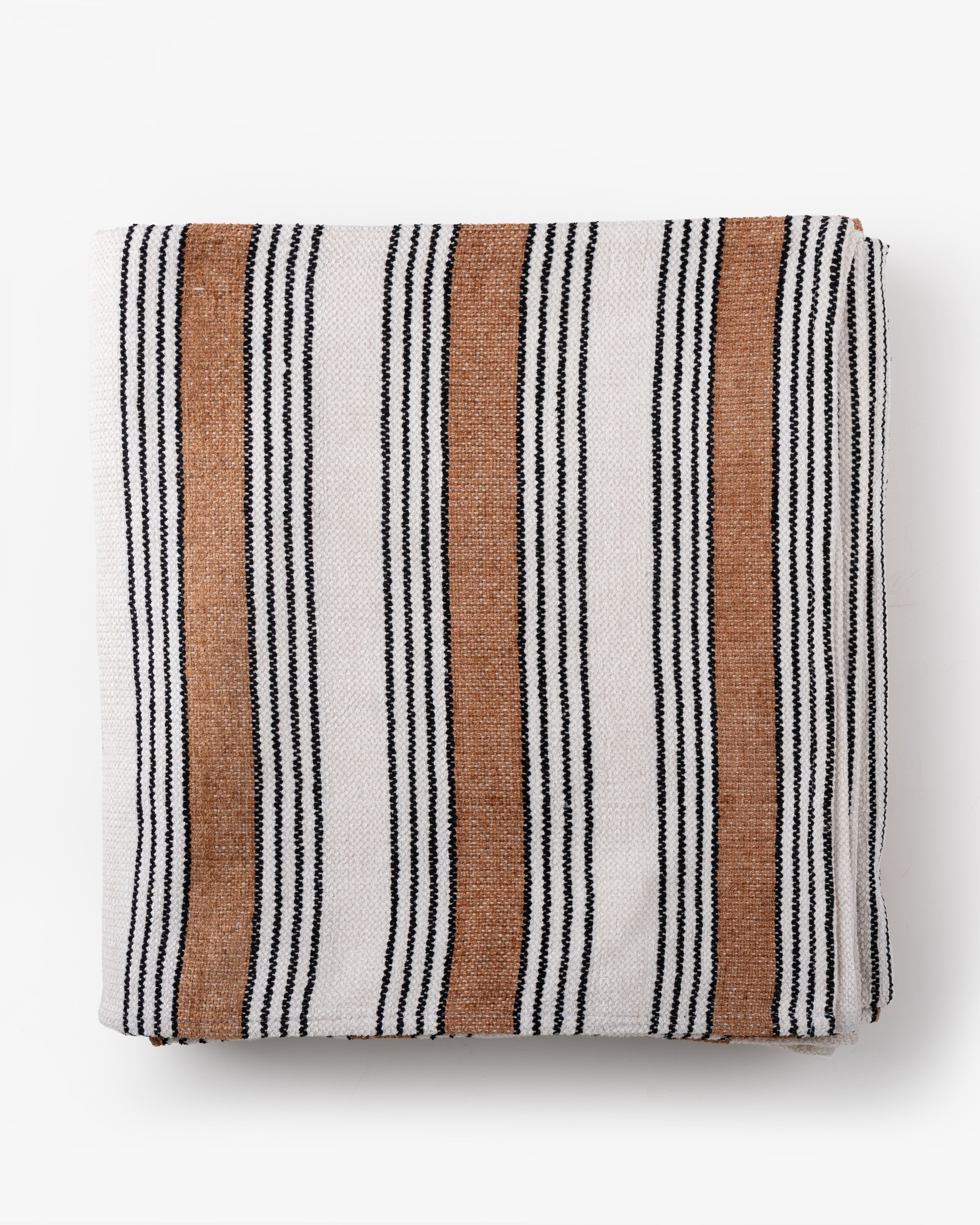 Ivory Stripe Throw