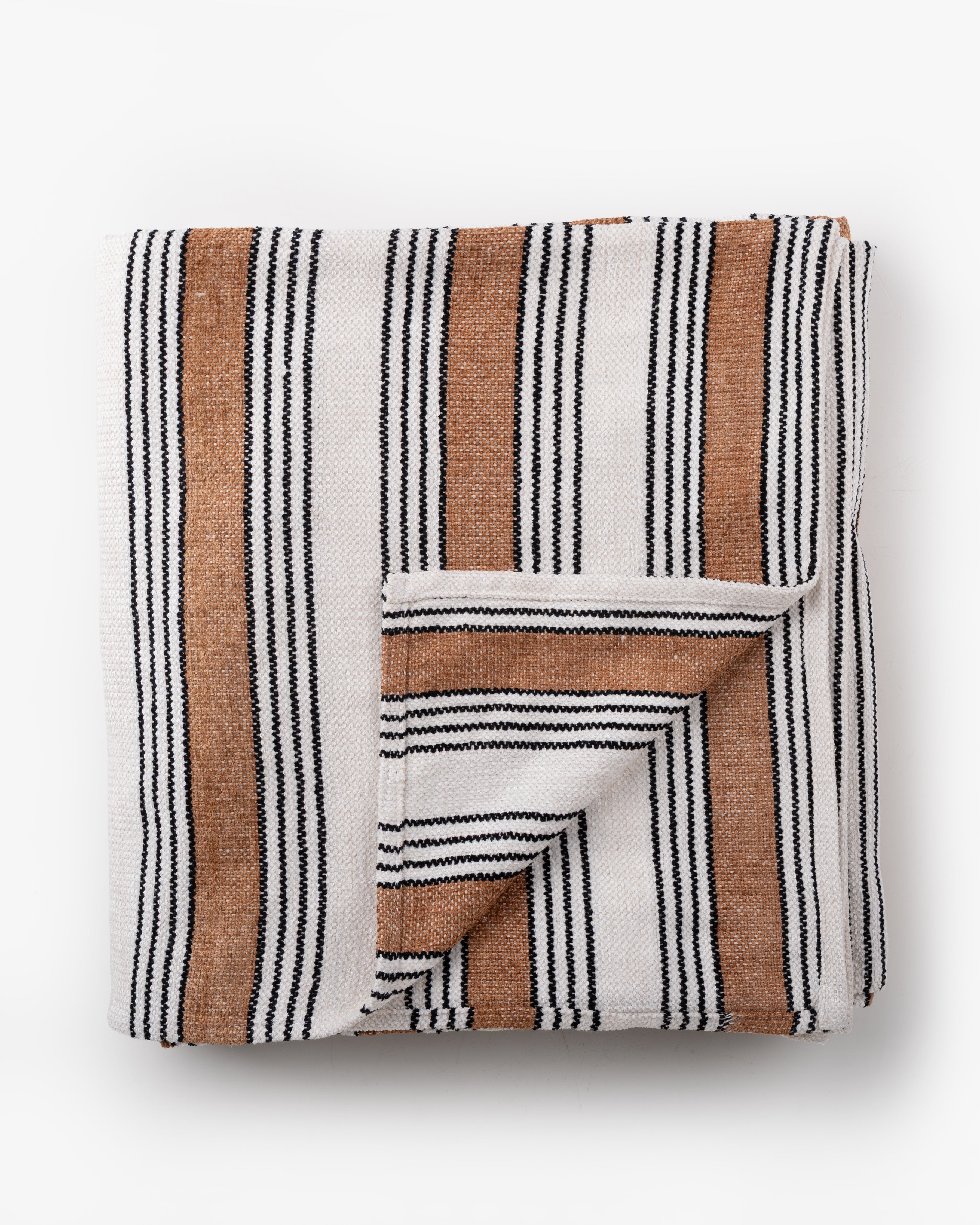 Ivory Stripe Throw