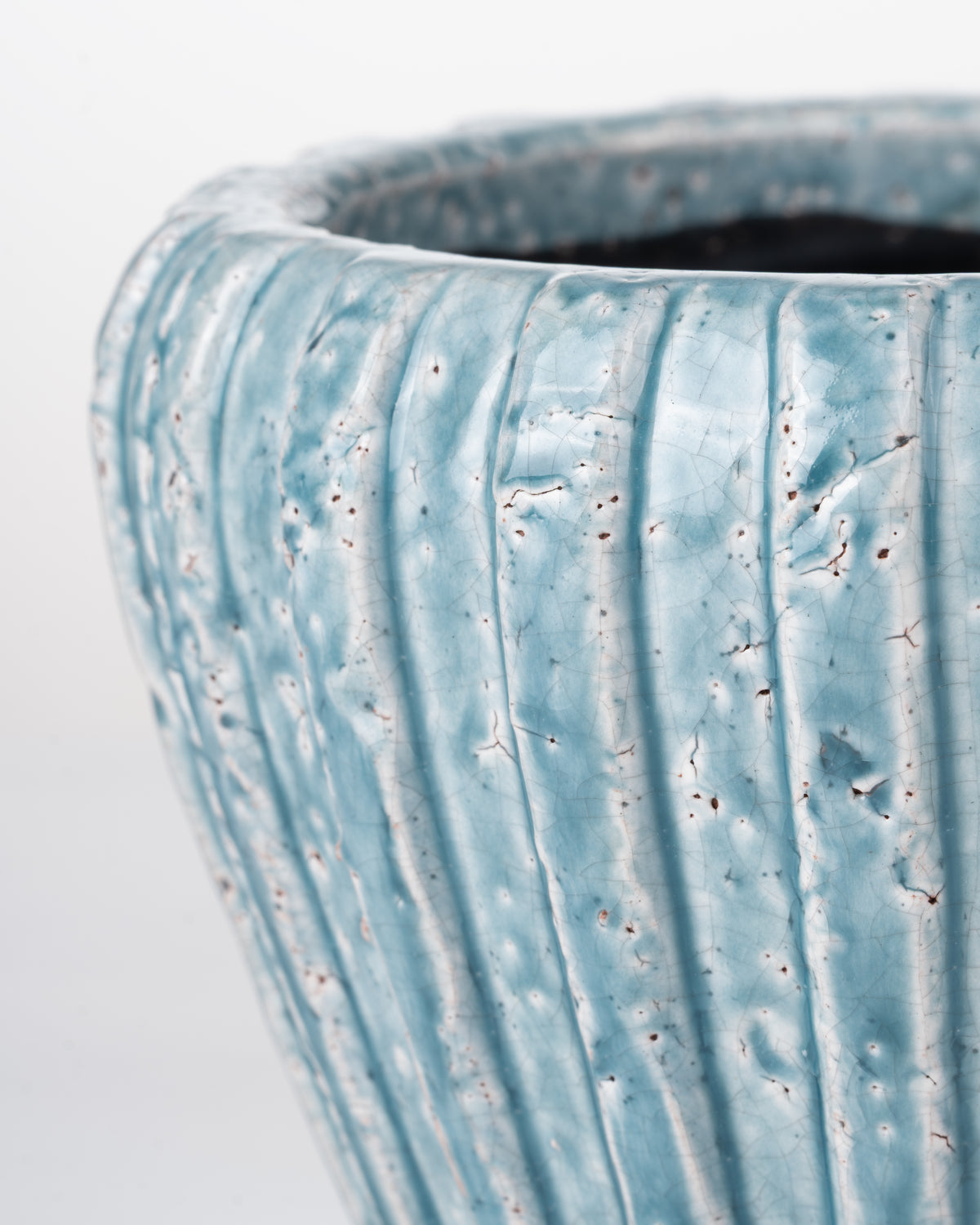 Russet Ceramic Pot | Blue