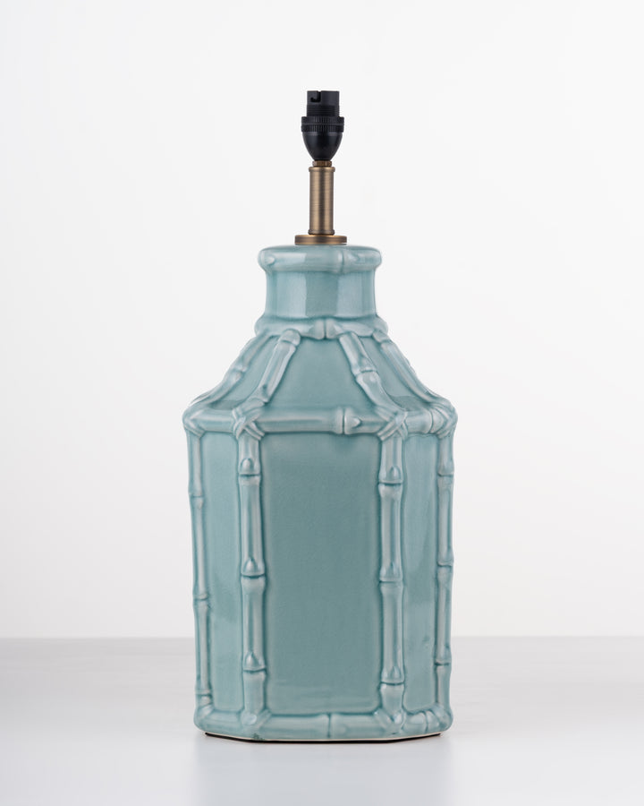 Bamboo Grove Ceramic Lamp base | Blue