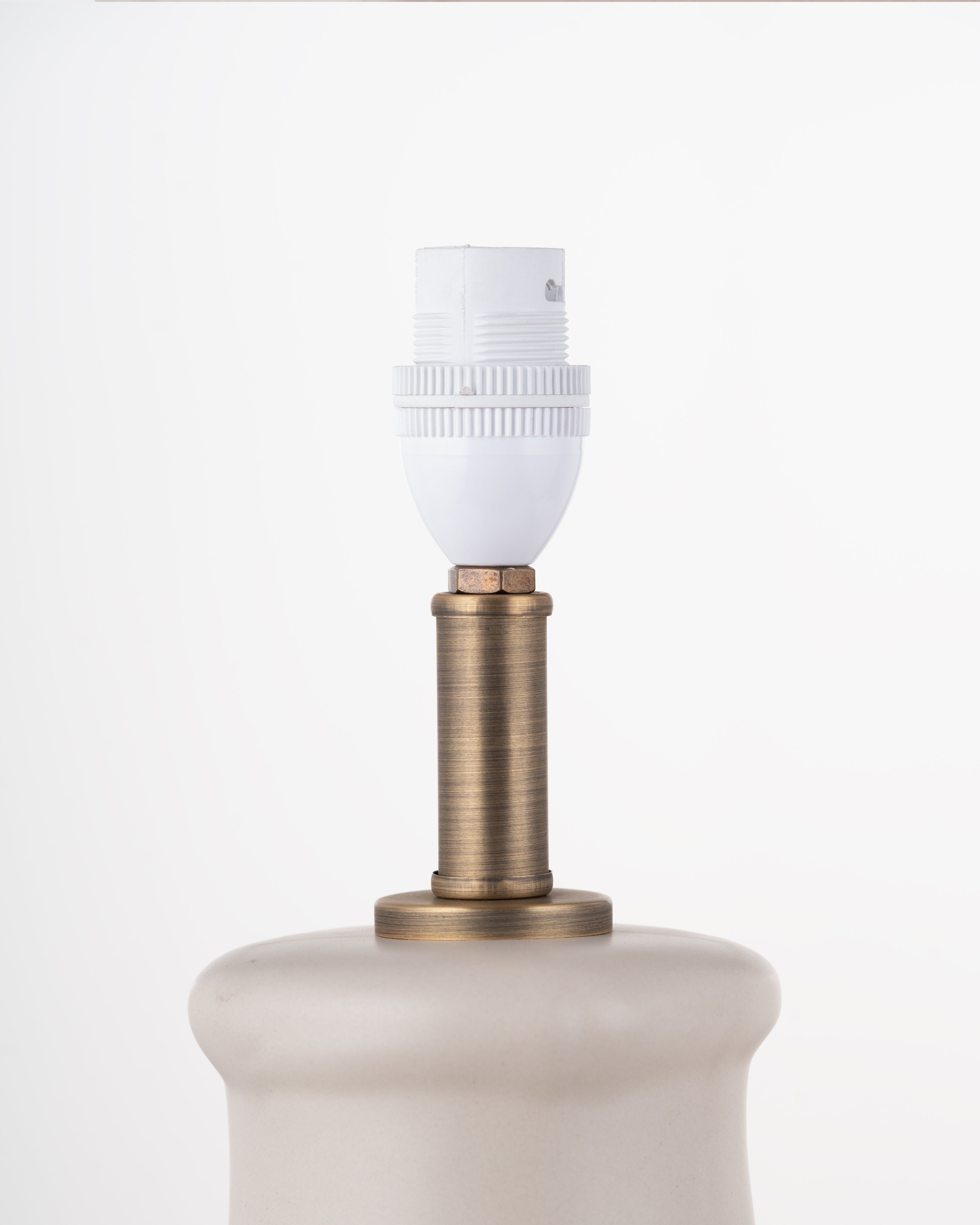 Bamboo Grove Ceramic Lamp base | Cream