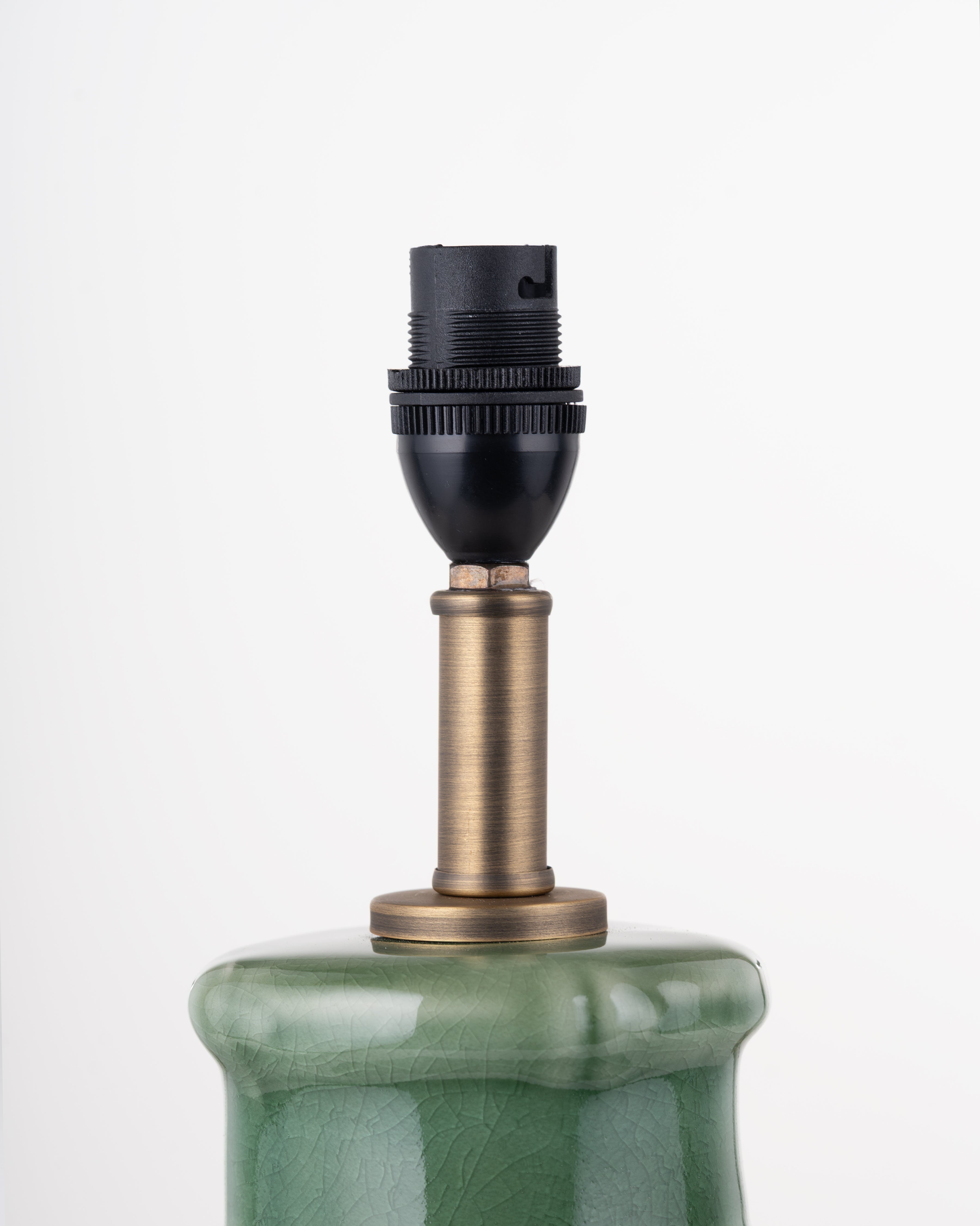 Bamboo Grove Ceramic Lamp base | Green