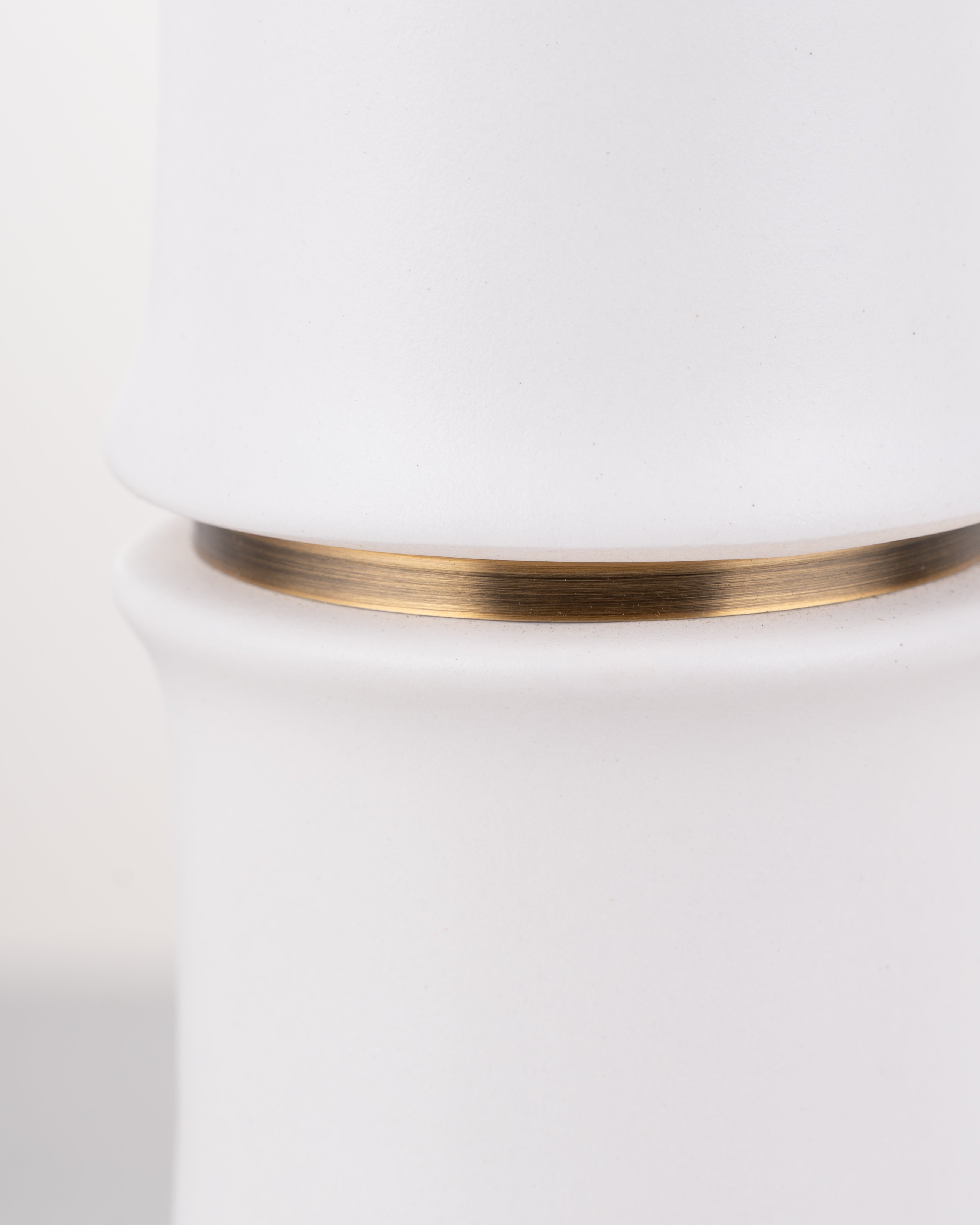 Ivory Bamboo Ceramic Lamp base