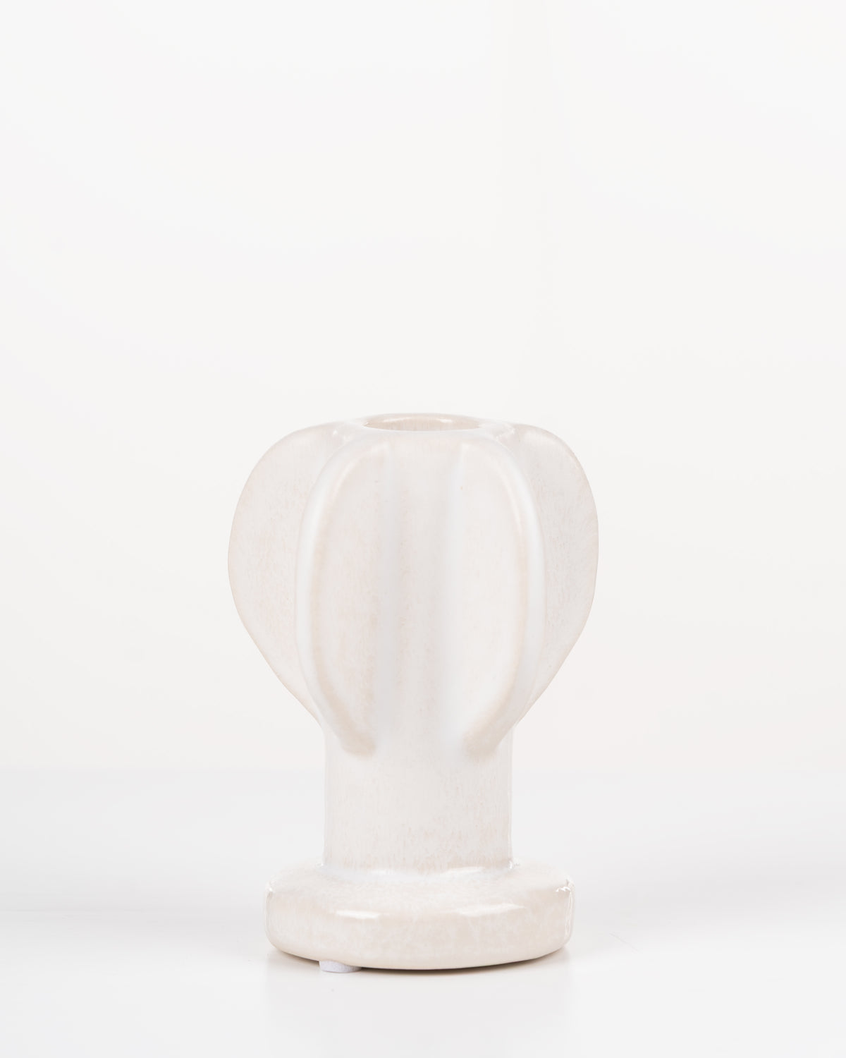 Bloom Ceramic Candle Holder | White