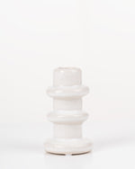 Tier Ceramic Candle Holder | White