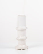Column Ceramic Candle Holder | White