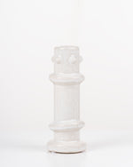 Totem Ceramic Candle Holder | White