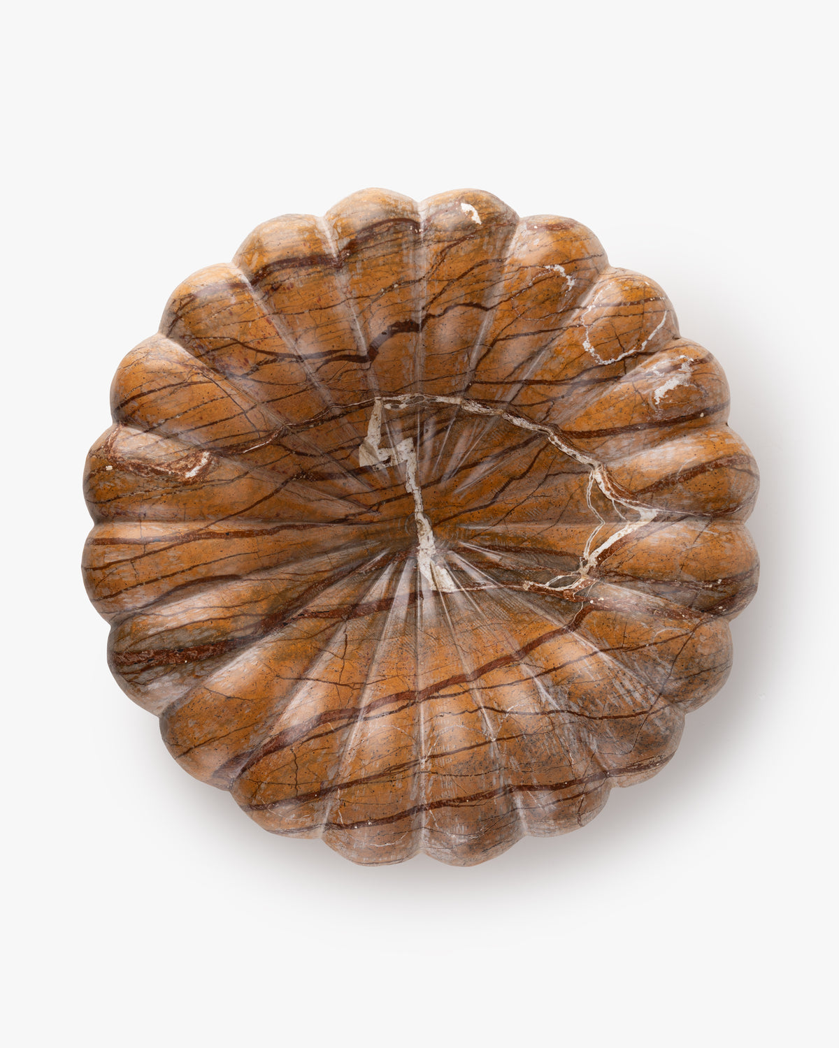 Collector's Cove Petal Marble Bowl | Terracotta
