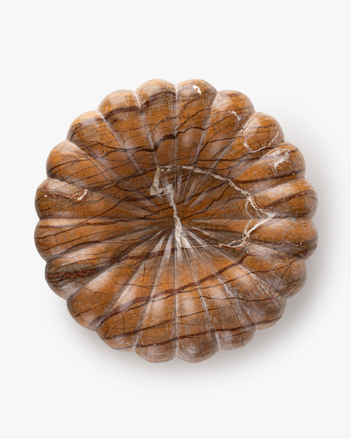 Collector's Cove Petal Marble Bowl | Terracotta