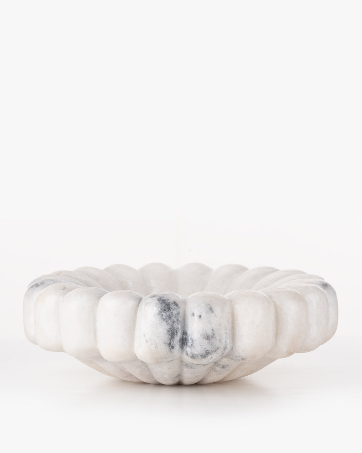 Collector's Cove Petal Marble Bowl | White