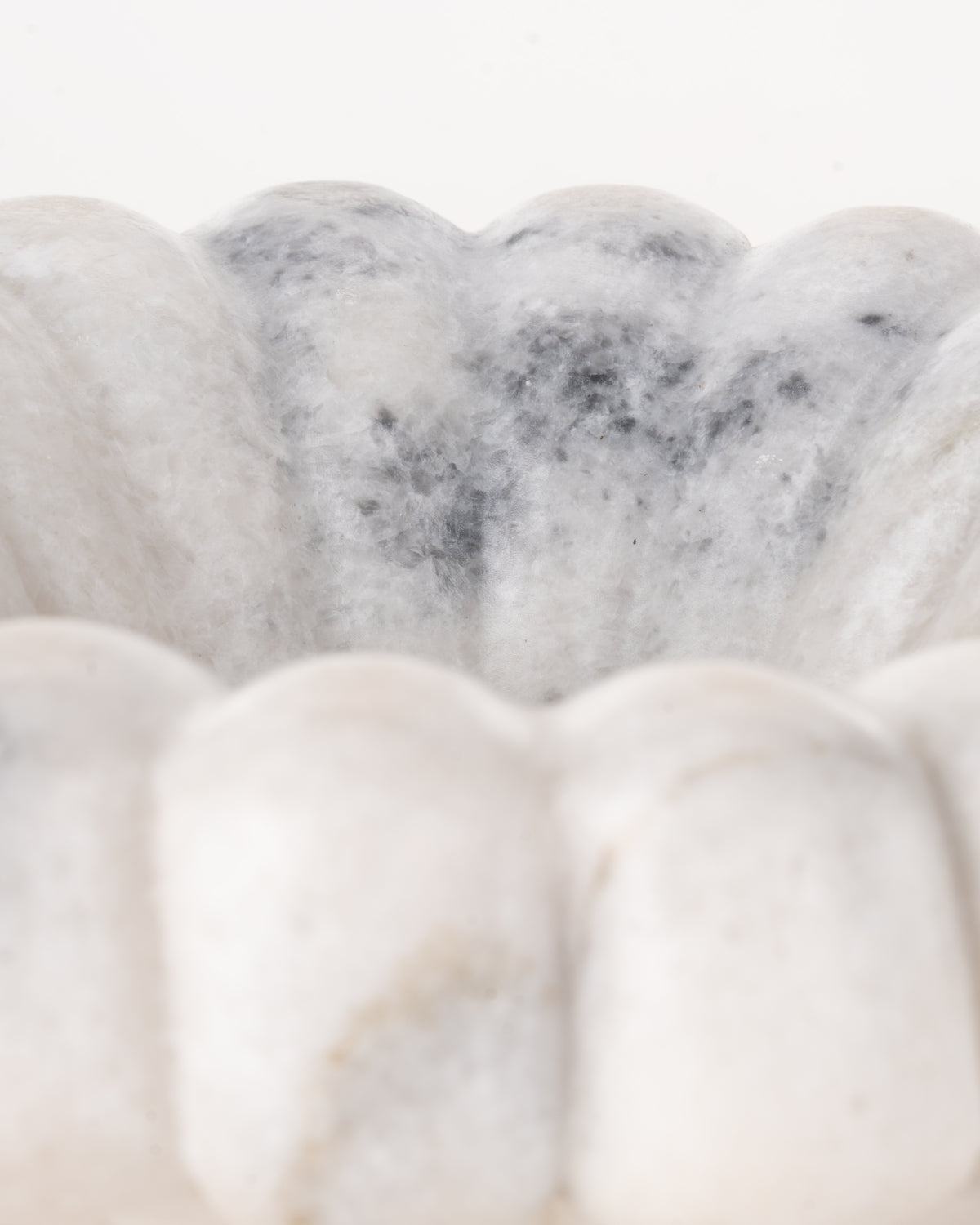 Collector's Cove Petal Marble Bowl | White