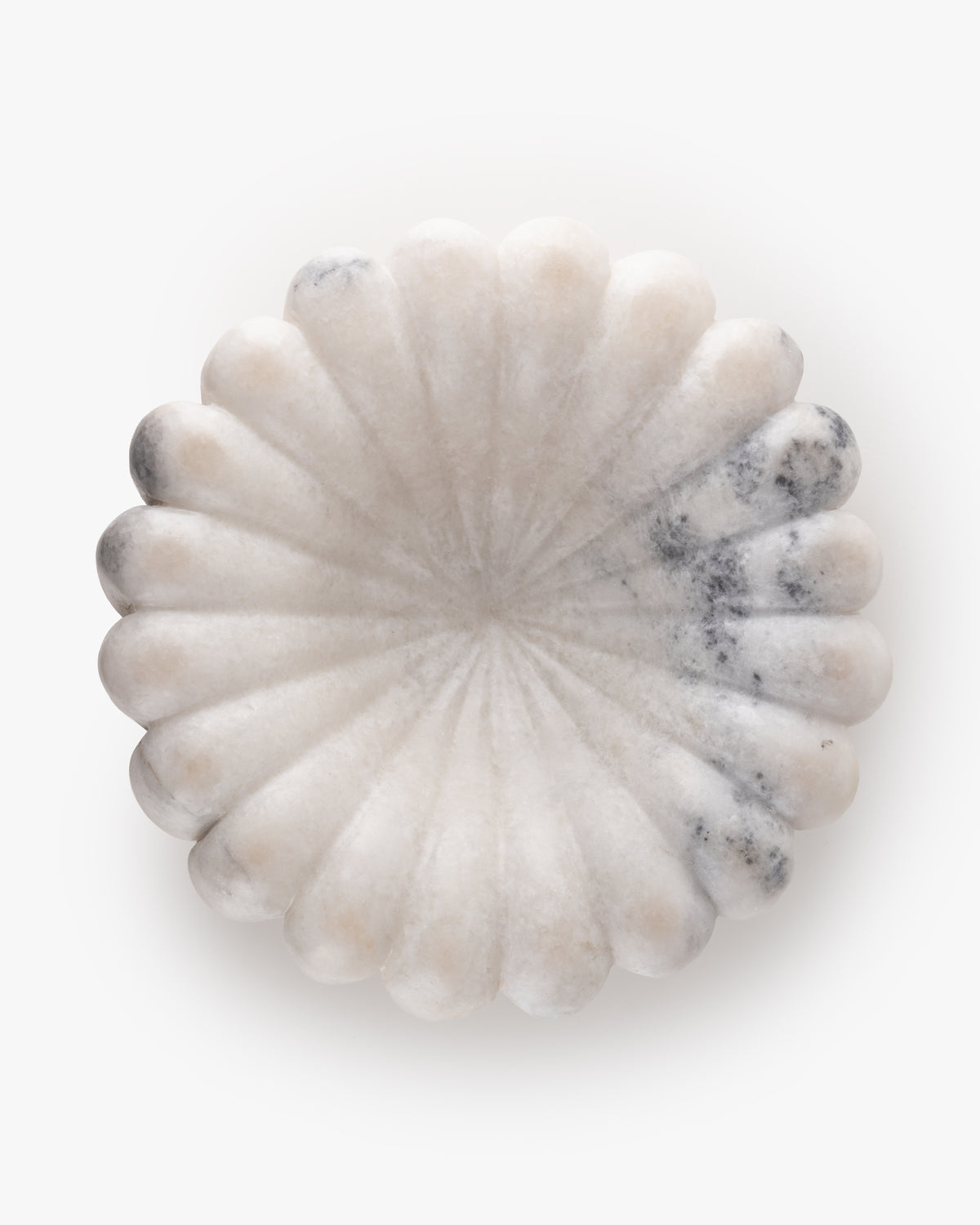 Collector's Cove Petal Marble Bowl | White