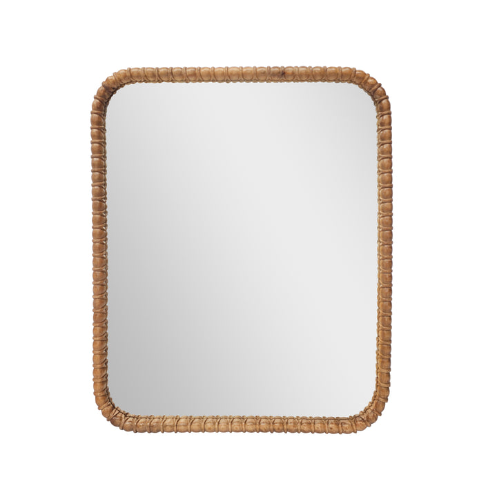 MIRROR MANGO WOOD NAT LRG