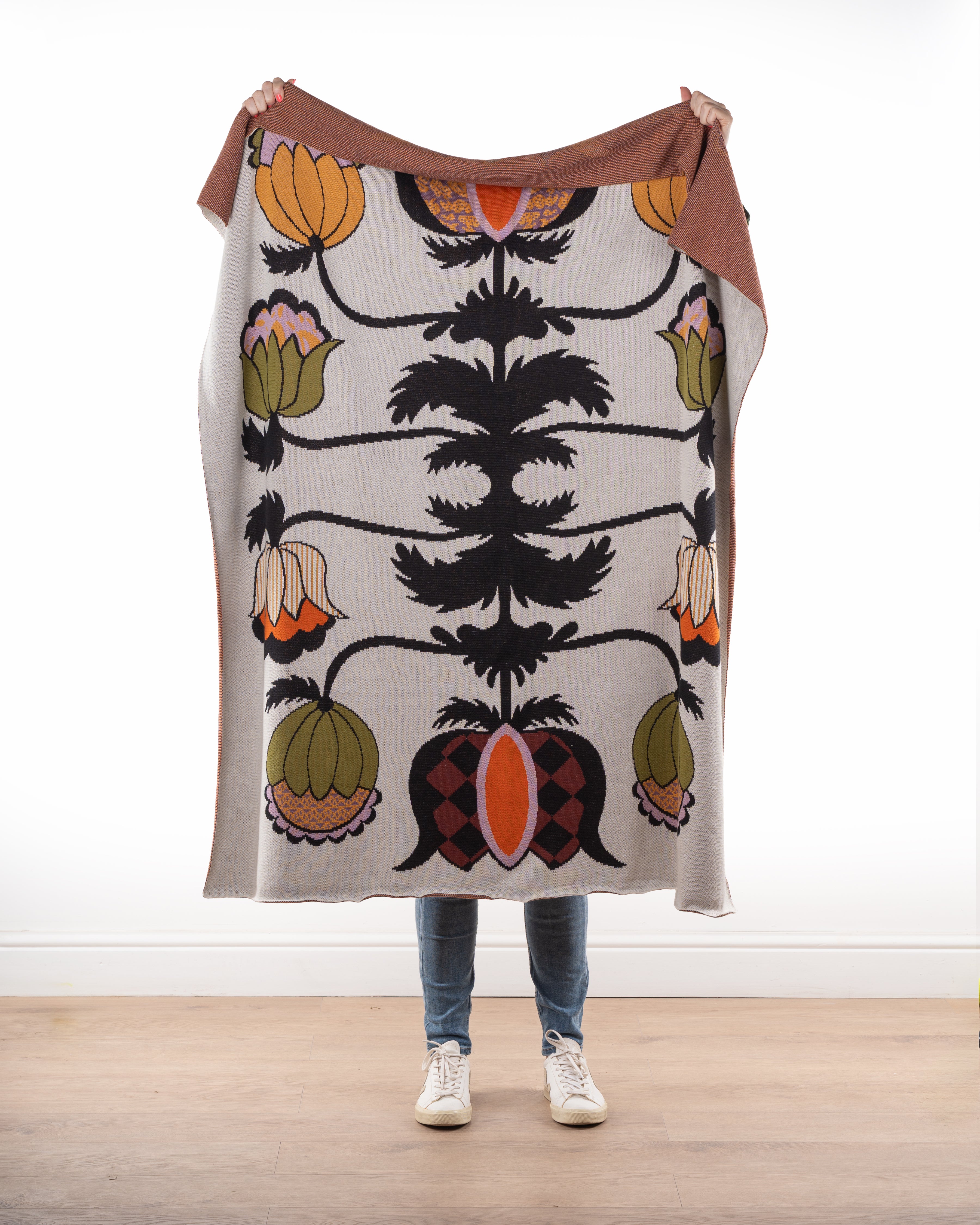 Multi Floral Throw
