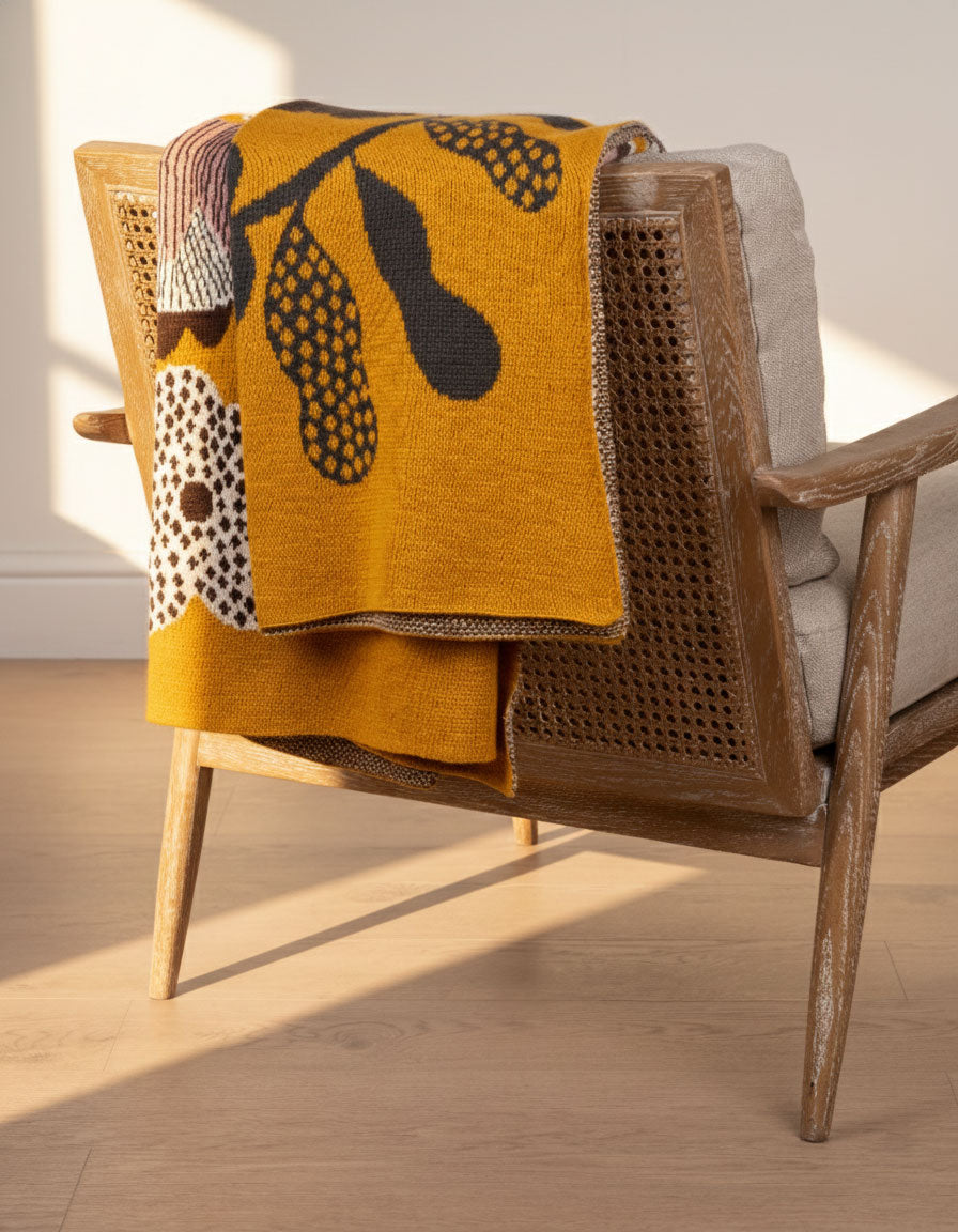 Wildflower Mustard Throw