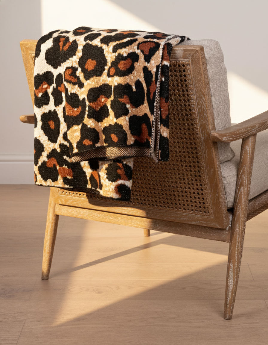 Savanna Leopard Throw