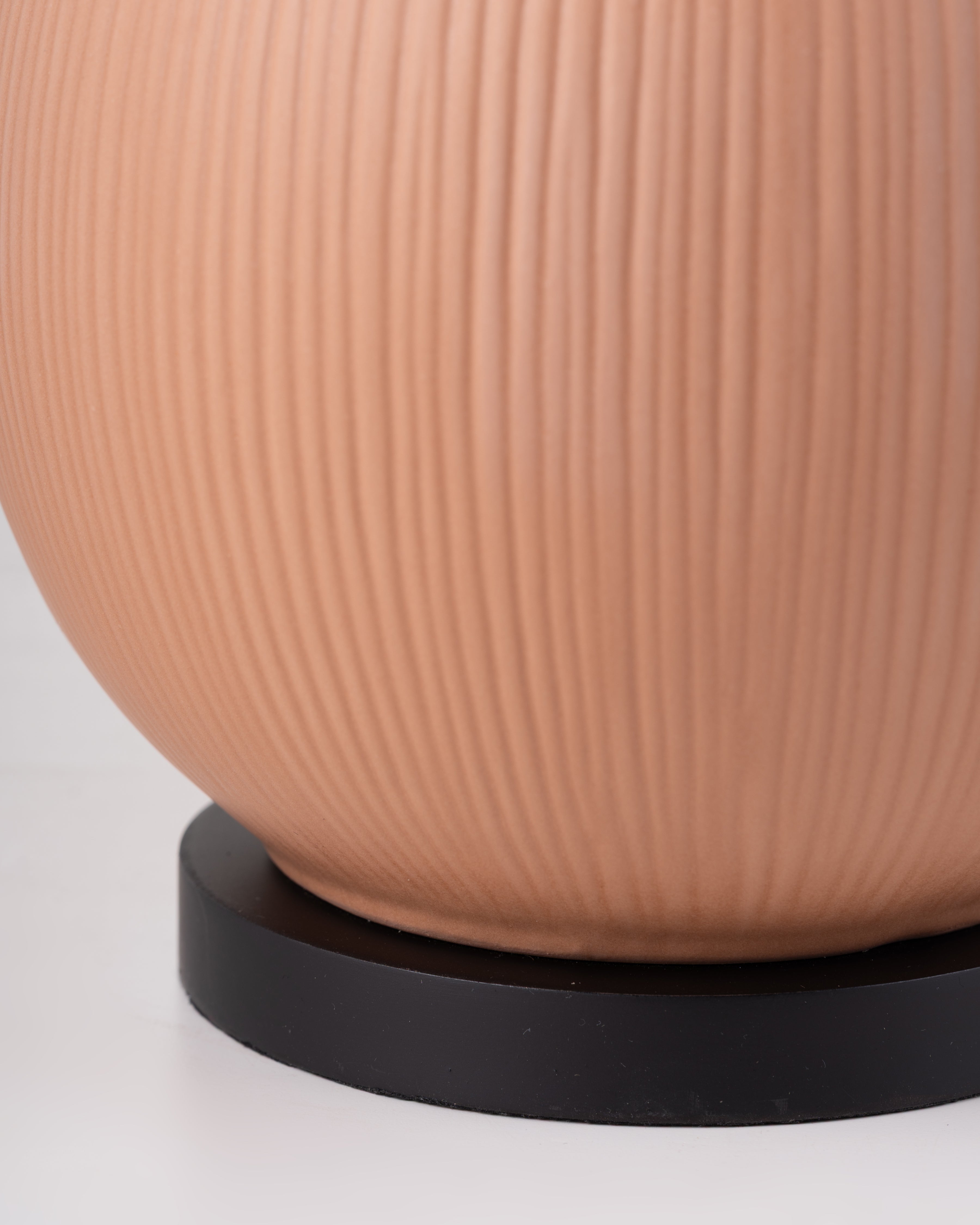 Terracotta Flute Lamp Base