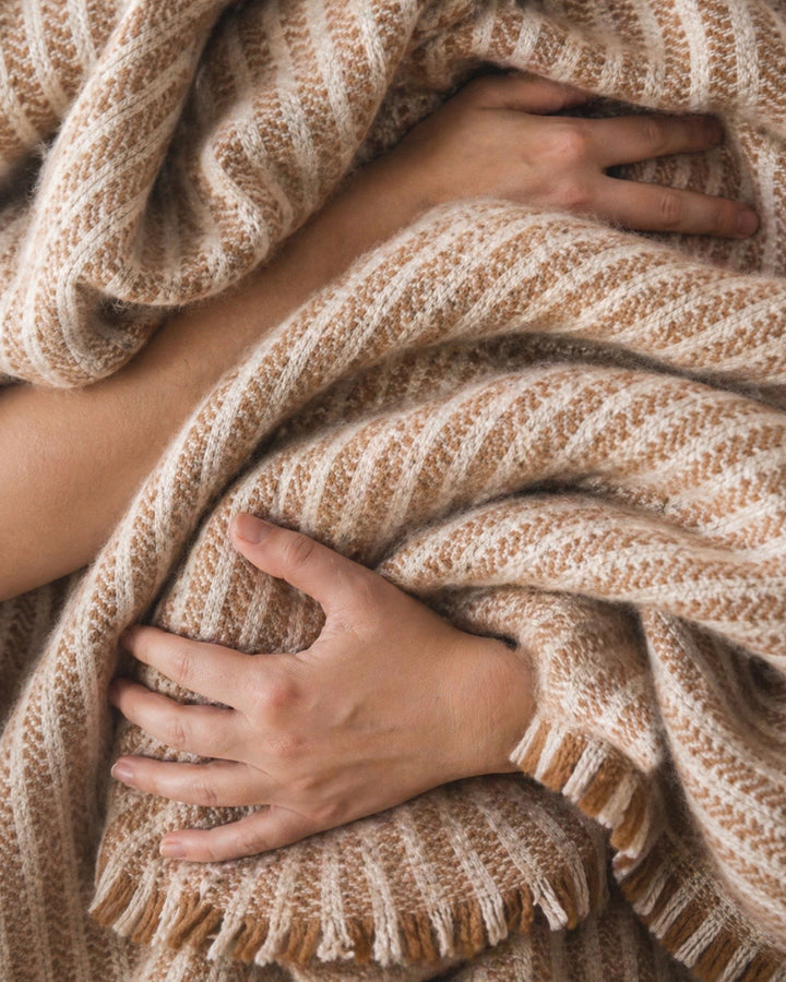 Celine Stripe Throw | Honey