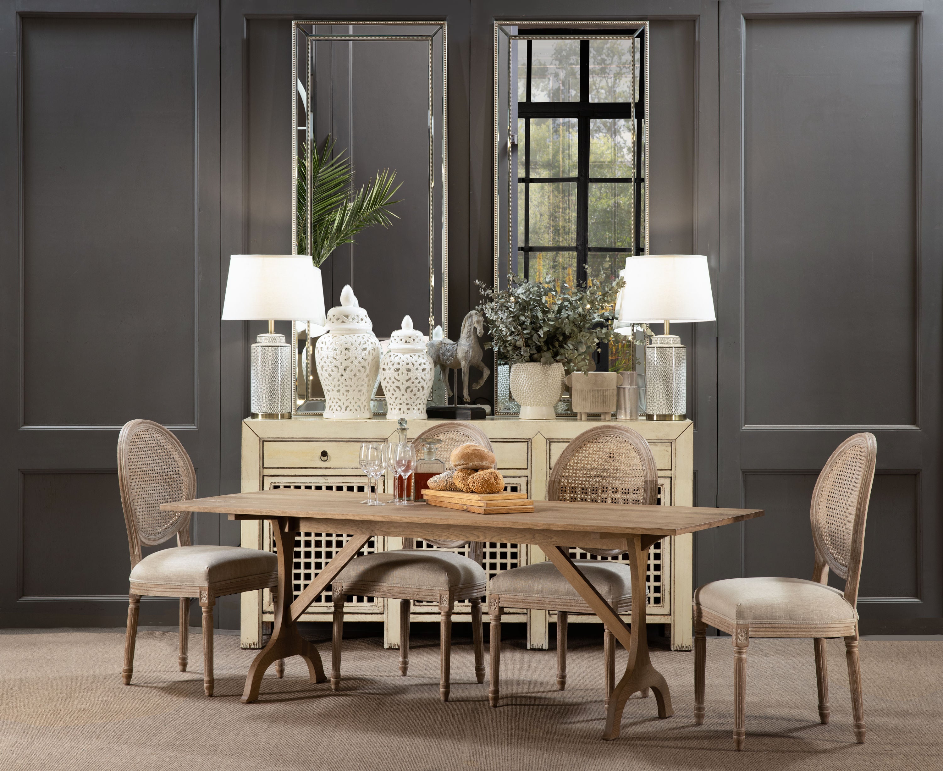 Whittaker 6-Seater Trestle Dining Table