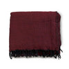 Wool Throw | Burgundy