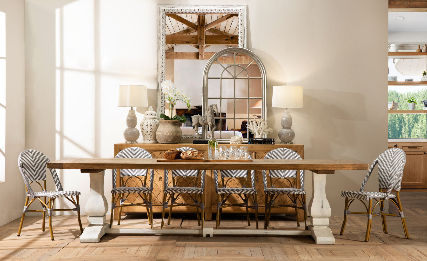 TABLE DINING DESTON WHT
