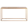 Manhattan Console | Weathered Oak & Gold