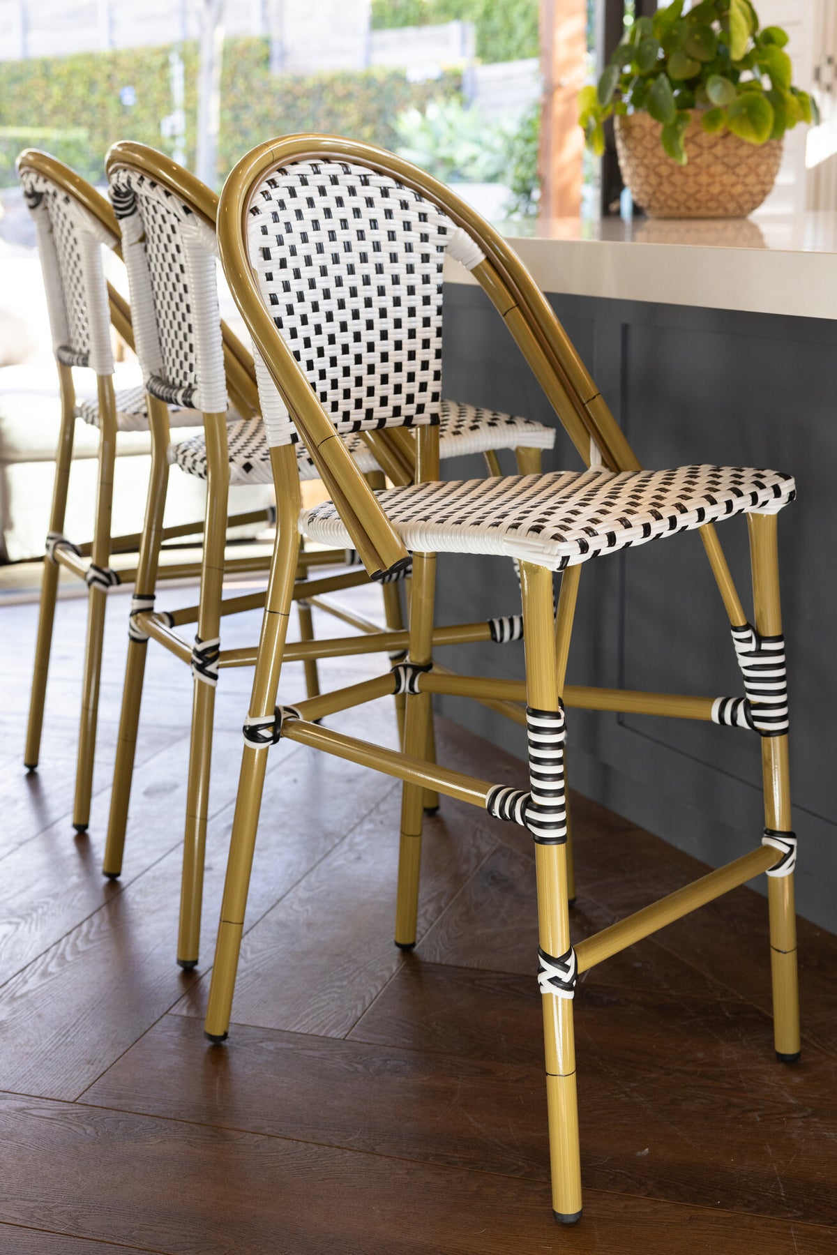 Brioche Bar Chair | Black and White