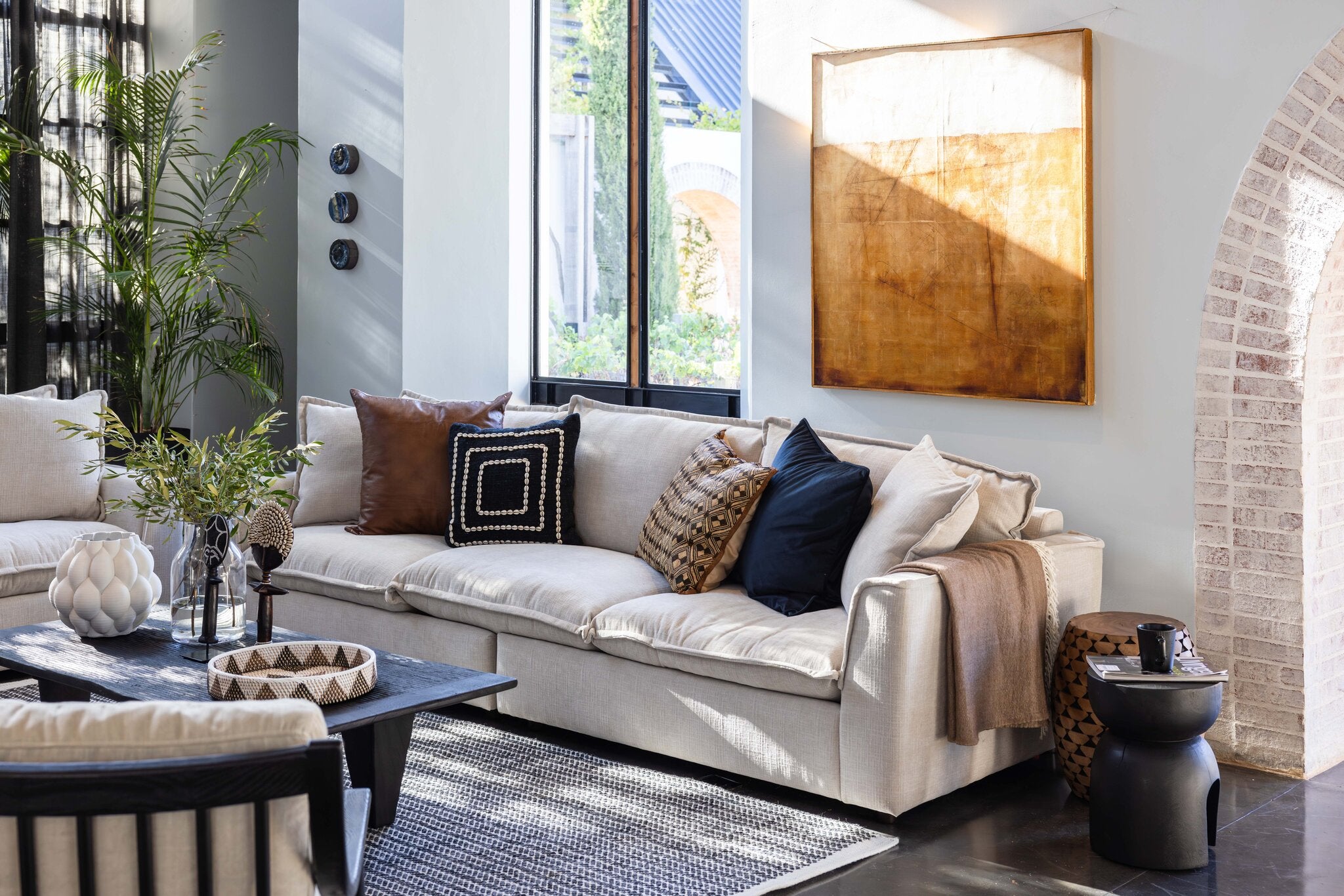 Maya 3.5-Seater Sofa | Stone