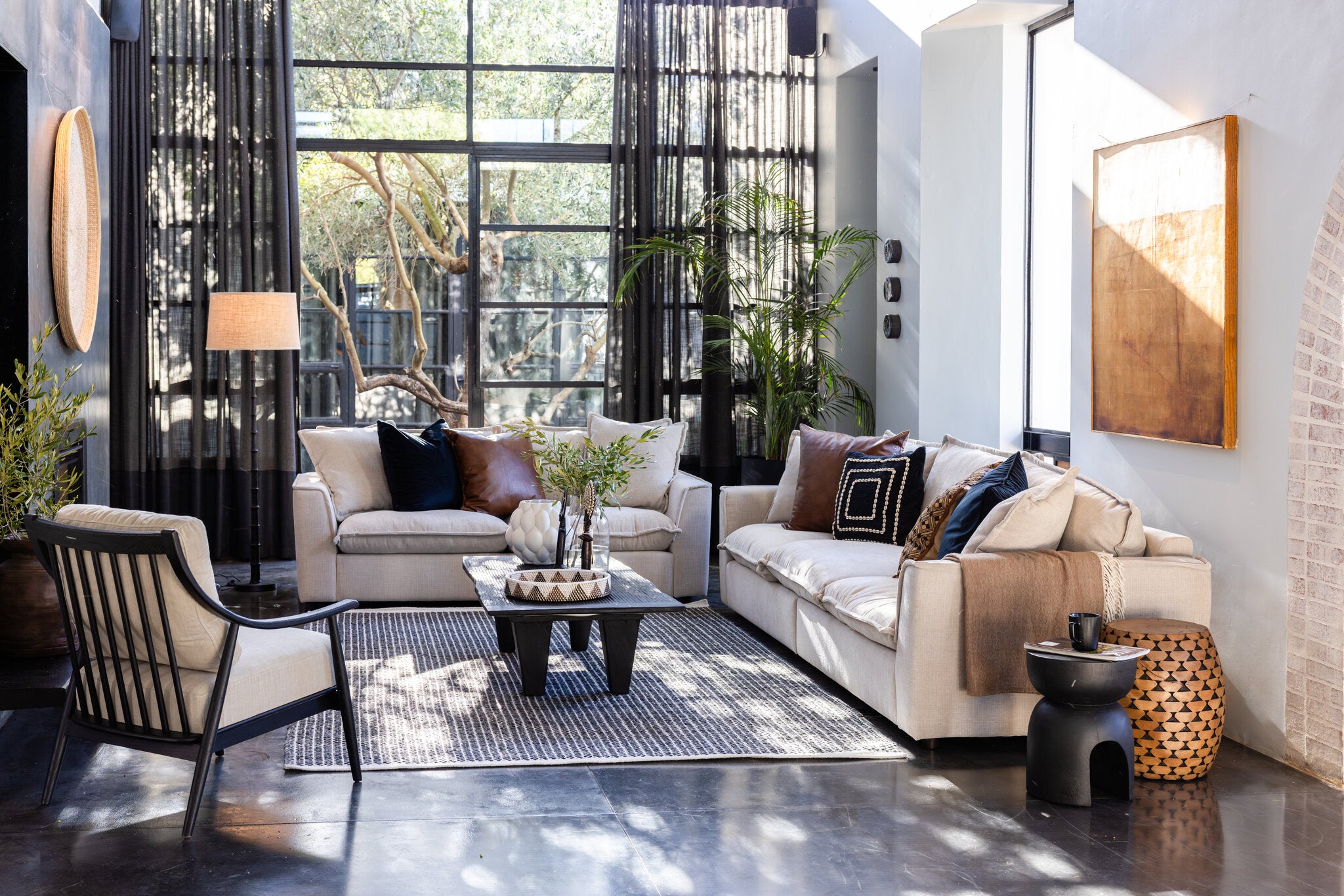 Maya 3.5-Seater Sofa | Stone