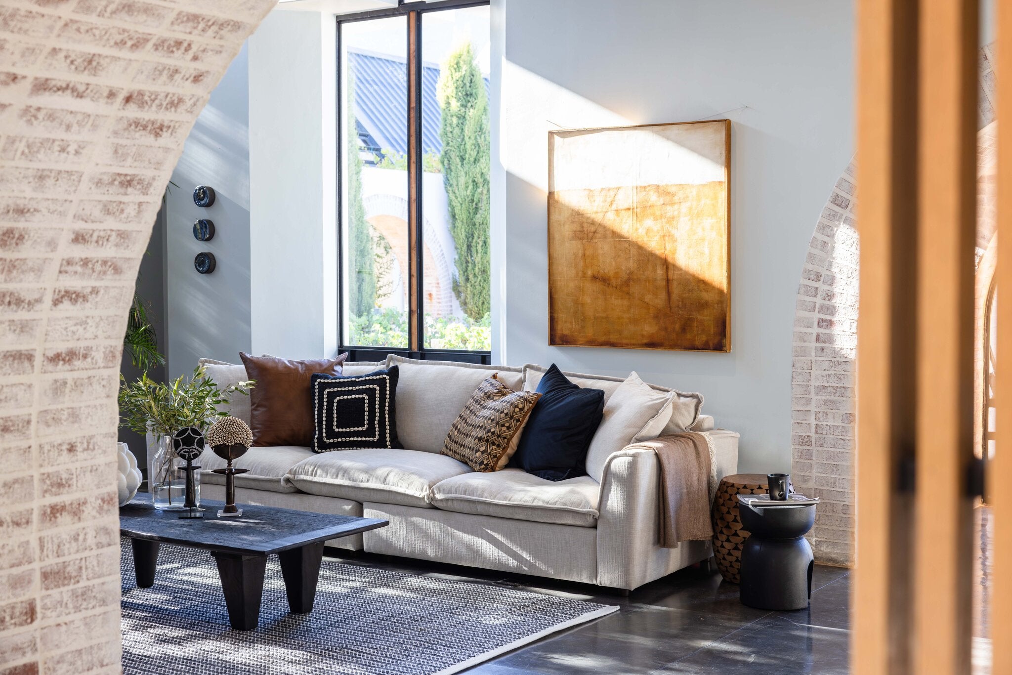 Maya 3.5-Seater Sofa | Stone
