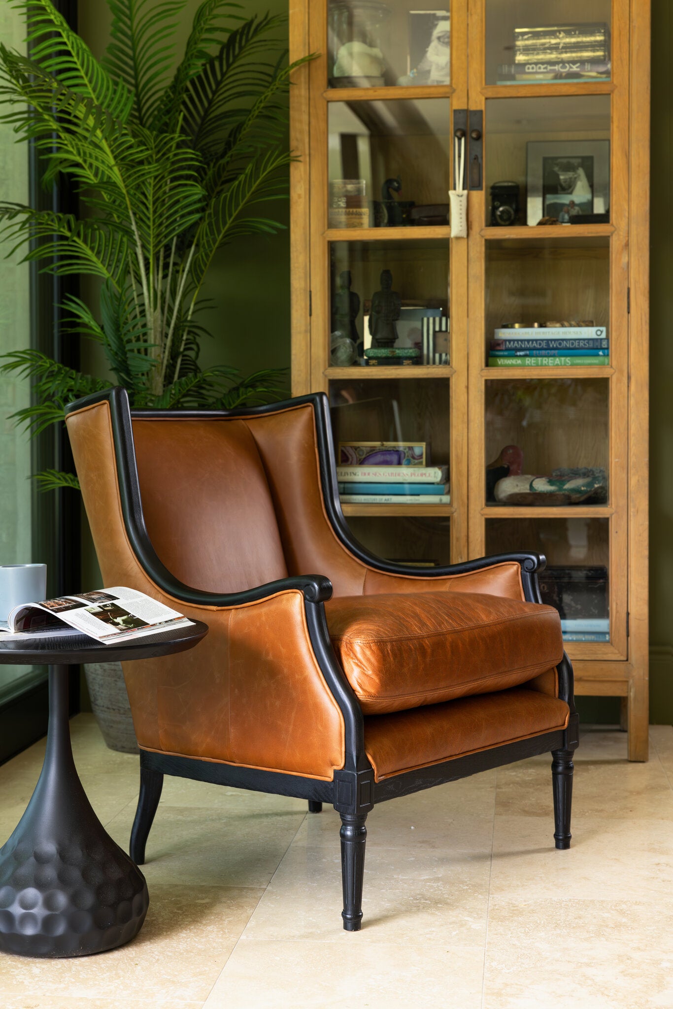 Lionel Leather Wingback