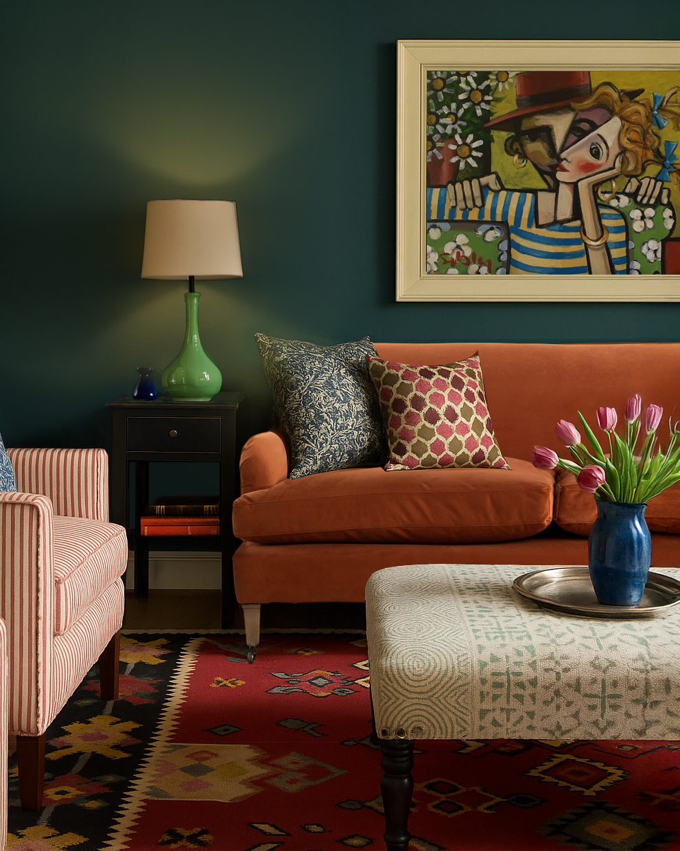 Luxe Stamford 2.5 Seater Sofa | Rust