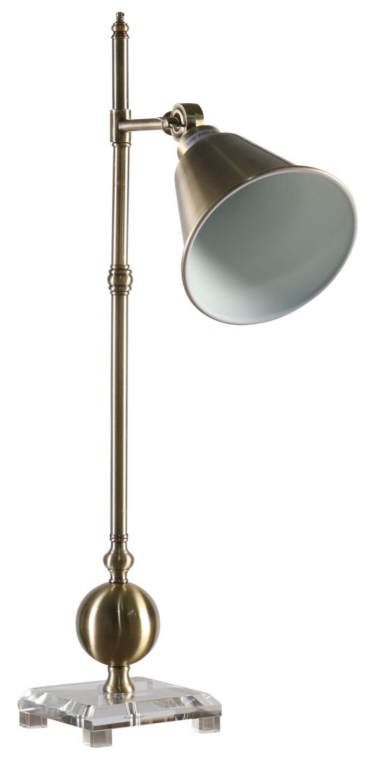 brushed brass lamp