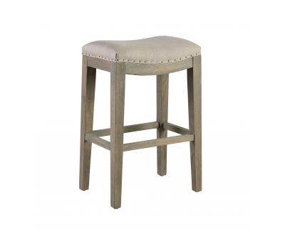 Sally barstool or kitchen stool linen with soft padded top seating