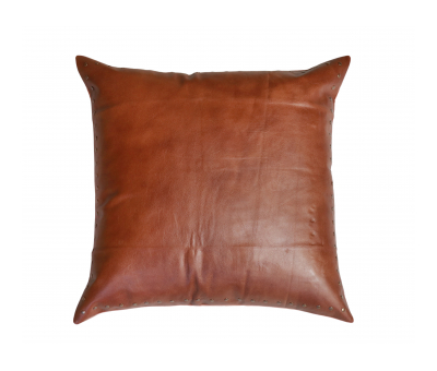 leather scatter cushion 60x60
