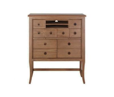 Block and chisel highboard in melia wood