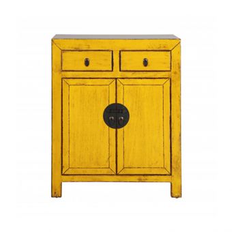 Painted cabinet with 2 doors and 2 drawers